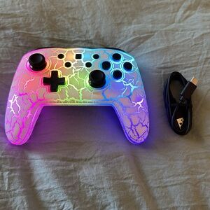 Wireless Switch Pro Controller Rainbow Light up